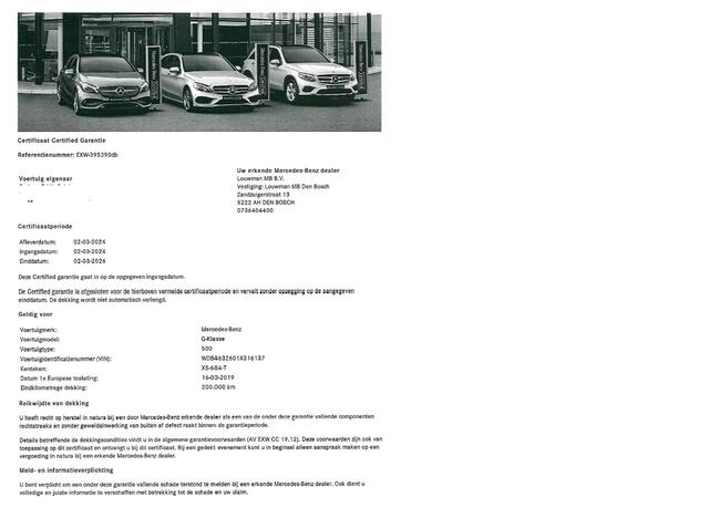 Mercedes-Benz G-KLASSE 500 422pk V8 | Org NL