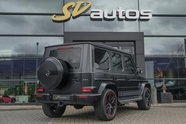 Mercedes-Benz G-KLASSE G63 AMG 585pk Edition 1 VOL! Schuifdak Rear entertainment Magno matte Trekhaak Widescreen Burmester 3D Multibeam LED 1e Eigenaar