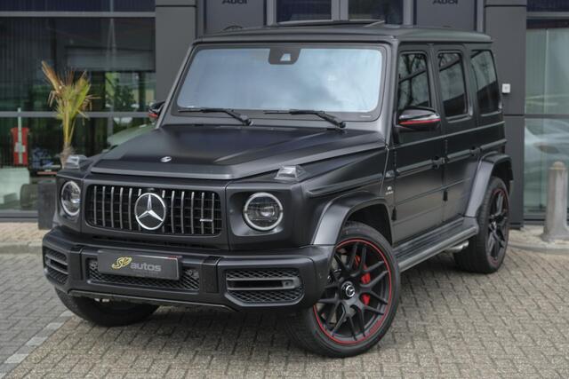 Mercedes-Benz G-KLASSE G63 AMG 585pk Edition 1 VOL! Schuifdak Rear entertainment Magno matte Trekhaak Widescreen Burmester 3D Multibeam LED 1e Eigenaar