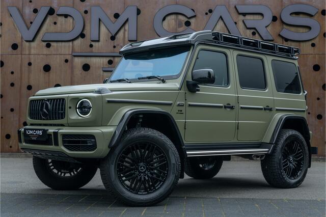 Mercedes-Benz G-KLASSE 63 AMG 4x4² | First 40 | CARBON |AKRAPOVIC| GRIJS KENTEKEN | WRAPP MAT GROEN