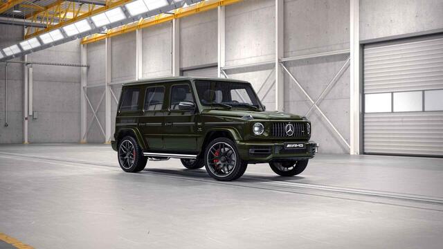 Mercedes-Benz G-KLASSE 63 | PPF | Blue eye laser systeem | Manufaktur Olijfgroen | Carbon | Superior interieur |