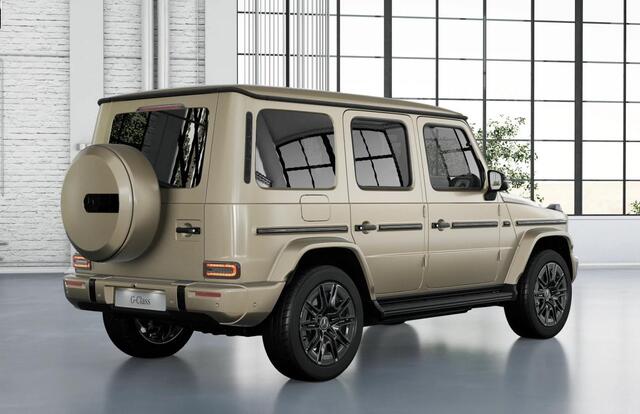 Mercedes-Benz G-KLASSE 580 EQ 116 kWh AMG Line | Schuifdak | SUPERIOR Line interieur | Warmtecomfortpakket | Treeplanken in zwart | Comfortpakket | Burmester |