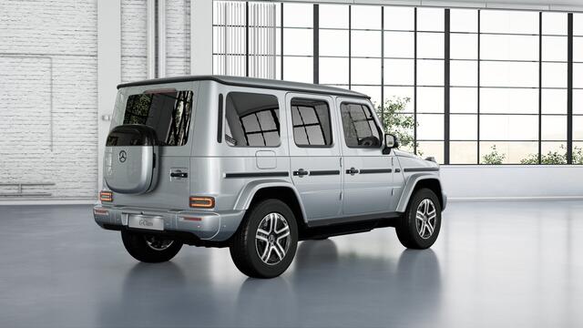 Mercedes-Benz G-KLASSE 580 Nightpakket met EQ-Technologie 116 kWh | Schuifdak | Burmester® | 360° Camera | Distronic | Sfeerverlichting | Car Play | Inclusief 24 maanden Mercedes-Benz Certified garantie voor Europa.