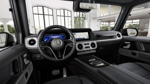 Mercedes-Benz G-KLASSE 580 Nightpakket met EQ-Technologie 116 kWh | Schuifdak | Burmester® | 360° Camera | Distronic | Sfeerverlichting | Car Play | Inclusief 24 maanden Mercedes-Benz Certified garantie voor Europa.