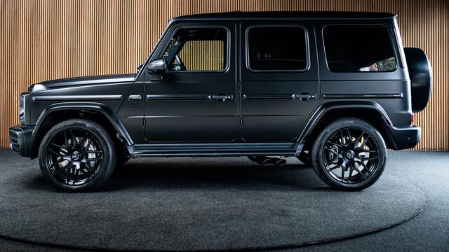 Mercedes-Benz G-KLASSE 63 Navi Burmester Leer 360 Camera PTS Open dak Massage Distronic+ Memory seats Stoelventilatie Stoelverwarming Climate voor & achter Trekhaak