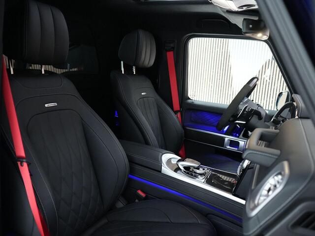 Mercedes-Benz G-KLASSE AMG 63 |ex. BPM/BTW|Burmester|schuif/kantel|massage|stoelverwarming & verkoeling|memory|carbon int|Apple carplay|22" gesmede velgen|trekhaak|