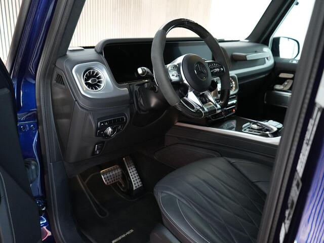 Mercedes-Benz G-KLASSE AMG 63 |ex. BPM/BTW|Burmester|schuif/kantel|massage|stoelverwarming & verkoeling|memory|carbon int|Apple carplay|22" gesmede velgen|trekhaak|