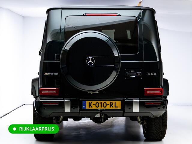 Mercedes-Benz G-KLASSE 63 AMG Premium Plus | Elektrisch glazen schuif-/kanteldak | Burmester | Stoelverw. & koeling | Memory stoelen | Adaptieve cruise | Trekhaak, Treeplanken, Alcantara hemel, 360 Camera, Burmester High End, Massagestoelen, NL auto