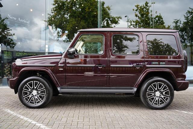 Mercedes-Benz G-KLASSE 580 / 116 kWh / Robijnrood / Leder Beige / Grille Verlicht