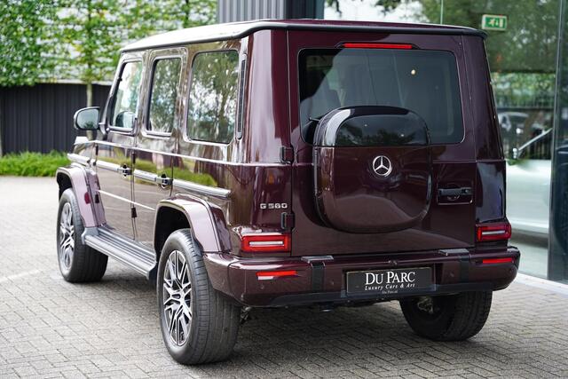 Mercedes-Benz G-KLASSE 580 / 116 kWh / Robijnrood / Leder Beige / Grille Verlicht