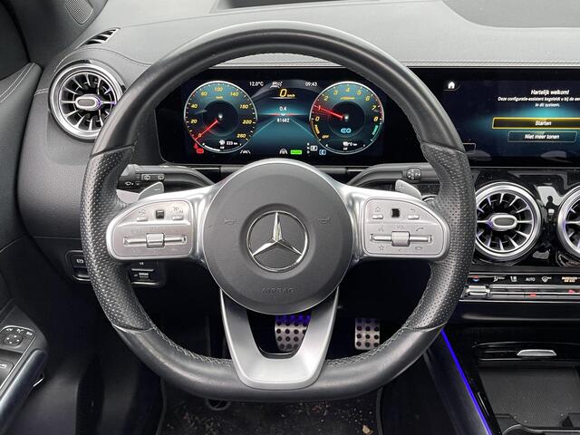 Mercedes-Benz GLA-KLASSE 250 e Business Solution AMG Limited 20"/Panoramadak/Leder + memory/Adaptieve cruise/Multibeam LED/360 camera/Elektrische klep/Stoelverwarming/Dodehoek/Sfeerverlichting