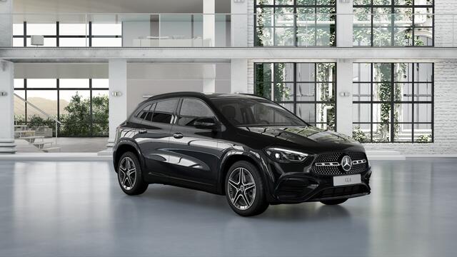 Mercedes-Benz GLA-KLASSE 180 Business Solution AMG | Trekhaak | Nightpakket | Keyless-Go comfortpakket | Parkeerpakket met achteruitrijcamera | EASY PACK achterklep | Dodehoekassistent | Verwarmde stoelen vooraan | Spiegelpakket |