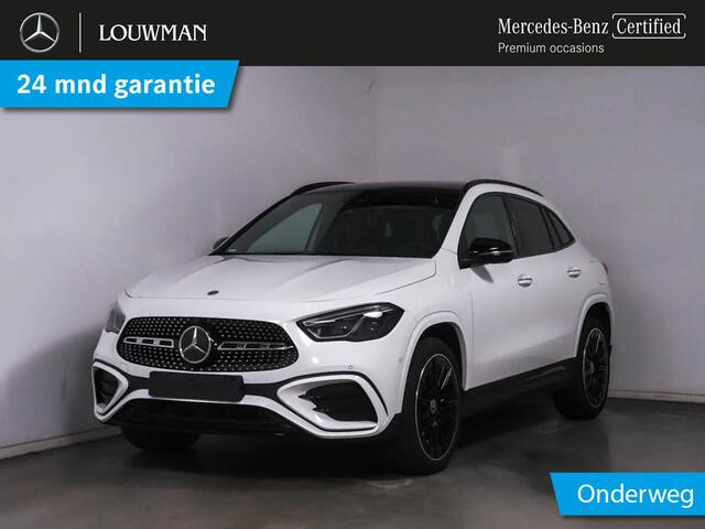 Mercedes-Benz GLA-KLASSE 250 e AMG Face Lift Plug-In Hybride Edition AMG Line | Night Pakket | Panorama Schuif-Kanteldak | Burmester® | Memory Voorstoelen | 360° camera | Distronic. Inclusief 24 maanden MB Certified garantie voor Europa.