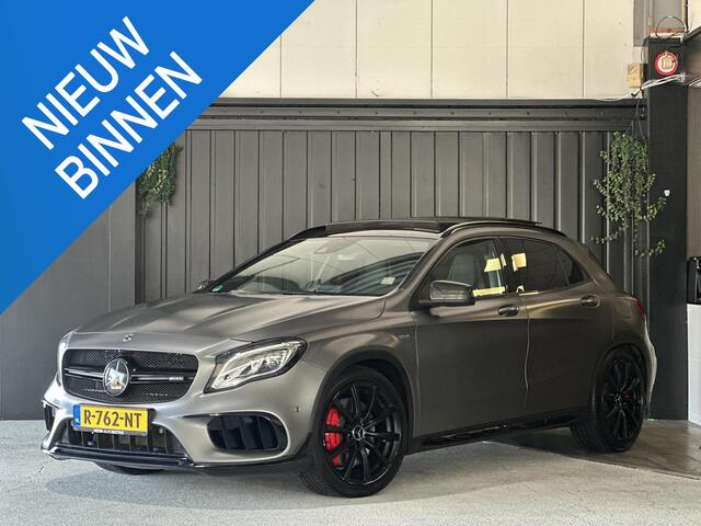 Mercedes-Benz GLA-KLASSE AMG 45 4MATIC Business | Panoramadak | kuipstoelen | Carplay | Leder | Adaptive Cruise Control | Achteruitrijcamera | Stoelverwarming | LED koplampen | Dodehoek Detectie |LMV 19 |