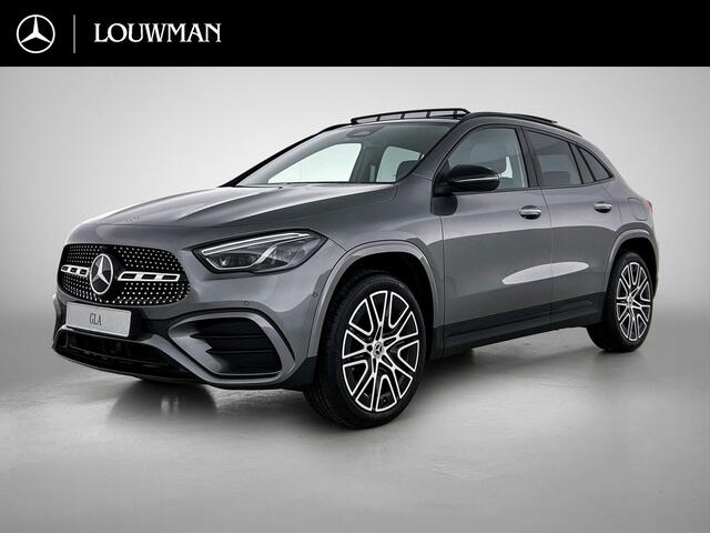 Mercedes-Benz GLA-KLASSE 250 e 140 Year Edition | Plus pakket | Nightpakket | Parkeerpakket | Panoramaschuifdak | 20" tien-dubbelspaaks AMG velgen | Warmtewerend, donkergetint glas |