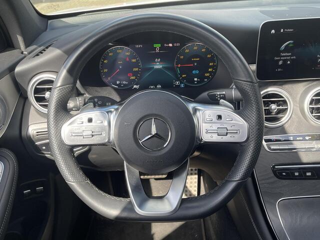 Mercedes-Benz GLC-KLASSE 300e 4MATIC Premium 19"/Leder + memory + massage//Panoramadak/Trekhaak/Adaptieve cruise/Dodehoek/360 camera/Burmester/Stoelverwarming/Sfeerverlichting