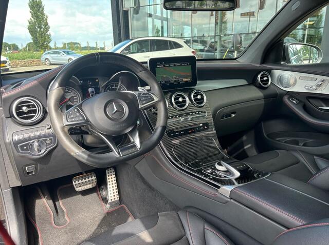 Mercedes-Benz GLC-KLASSE Coupé AMG 43 4MATIC / Schuifdak / 360Camera / Head-up / Burmester / Carbon intr. / 21'' / Memory seats / Keyless / Treeplanken / LED / Dodehoek / DAB / Stoelverwarming / ACC