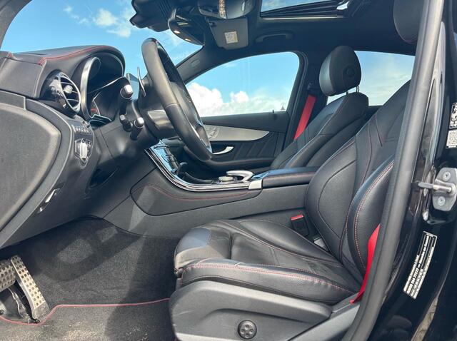 Mercedes-Benz GLC-KLASSE Coupé AMG 43 4MATIC / Schuifdak / 360Camera / Head-up / Burmester / Carbon intr. / 21'' / Memory seats / Keyless / Treeplanken / LED / Dodehoek / DAB / Stoelverwarming / ACC
