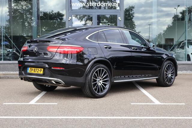 Mercedes-Benz GLC-KLASSE Coupé 250 4MATIC l AMG l Burmerster l Comand l Wegklapbare trekhaak l LED adaptief l Sfeerverlichting l Memory pakket voor bestuurdersstoel l KEYLESS GO l Parkeer pakket l Stoelverwarming l Elektr. bedienbare achterklep l Airconditioning l Regensensor l