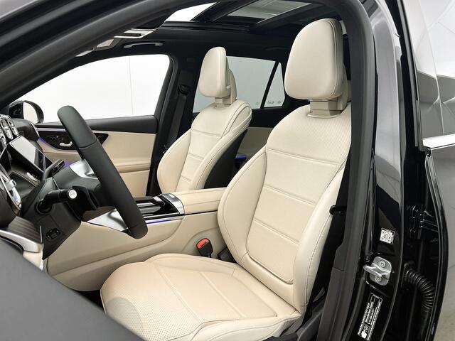 Mercedes-Benz GLC-KLASSE 300e 4MATIC Business Solution Luxury | Parkeerpakket met 360°-camera | Comfortpakket Plus | Trekhaak | Panoramaschuifdak | Sierdelen openporig hout aluminiumlines | DISTRONIC | 19 inch vijf-dubbelspaaks velgen |