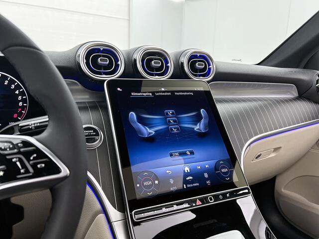 Mercedes-Benz GLC-KLASSE 300e 4MATIC Business Solution Luxury | Parkeerpakket met 360°-camera | Comfortpakket Plus | Trekhaak | Panoramaschuifdak | Sierdelen openporig hout aluminiumlines | DISTRONIC | 19 inch vijf-dubbelspaaks velgen |