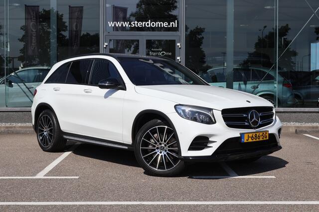 Mercedes-Benz GLC-KLASSE 300 4MATIC l AMG line l 245 PK l Panoramadak l Burmester l Stoelkoeling en stoelverwarming l Keyless Go l Distronic l Trekhaak wegklapbare l Leer l Adaptief LED high intelligent l Warmte werend en geluidswerend glas l Comand l 360 gr Camera l PTS l