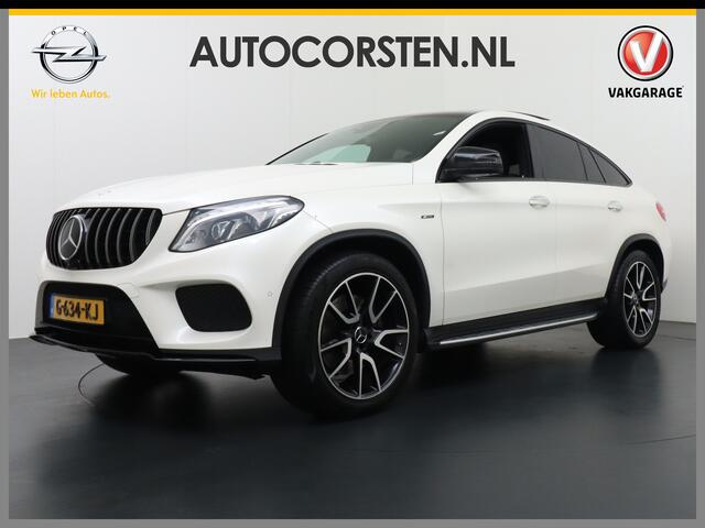 Mercedes-Benz GLE-KLASSE Coupé 450 AMG 4MATIC 368pk AUT-9 Leer 360-Camera (Airmatic+ADS)Luchtvering Panorama Glasdak Park-Assist PDC-a+v Elektr.-SportSt.+Verwarmd Keyless -go21"LM AMG Carbon-Int. styling+Inter. DSR ESP Treeplanken Connected services A-klep automatisch Adaptief De