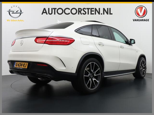 Mercedes-Benz GLE-KLASSE Coupé 450 AMG 4MATIC 368pk AUT-9 Leer 360-Camera (Airmatic+ADS)Luchtvering Panorama Glasdak Park-Assist PDC-a+v Elektr.-SportSt.+Verwarmd Keyless -go21"LM AMG Carbon-Int. styling+Inter. DSR ESP Treeplanken Connected services A-klep automatisch Adaptief De