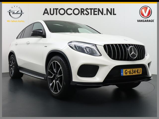 Mercedes-Benz GLE-KLASSE Coupé 450 AMG 4MATIC 368pk AUT-9 Leer 360-Camera (Airmatic+ADS)Luchtvering Panorama Glasdak Park-Assist PDC-a+v Elektr.-SportSt.+Verwarmd Keyless -go21"LM AMG Carbon-Int. styling+Inter. DSR ESP Treeplanken Connected services A-klep automatisch Adaptief De