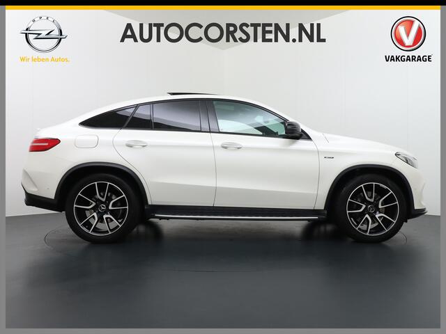 Mercedes-Benz GLE-KLASSE Coupé 450 AMG 4MATIC 368pk AUT-9 Leer 360-Camera (Airmatic+ADS)Luchtvering Panorama Glasdak Park-Assist PDC-a+v Elektr.-SportSt.+Verwarmd Keyless -go21"LM AMG Carbon-Int. styling+Inter. DSR ESP Treeplanken Connected services A-klep automatisch Adaptief De