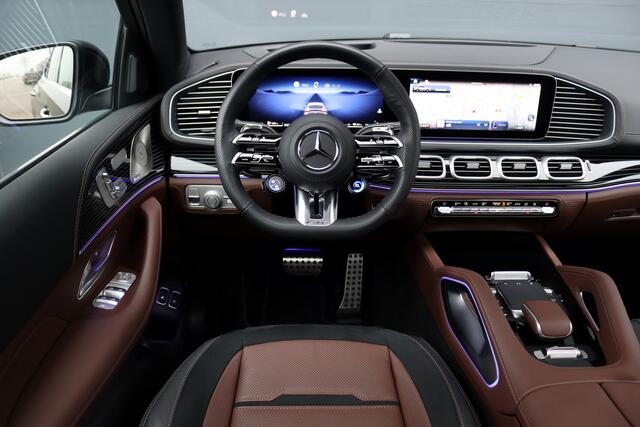 Mercedes-Benz GLE-KLASSE Coupé AMG 53 Hybrid 4MATIC+ Premium+ Aut9 | Luchtvering | Distronic Pro | Memory | Verwarmd Stuurwiel | Burmester | Panoramadak | AMG Drive Unit | Keyless Go | Luchtreinigingspakket | Soft-Close |