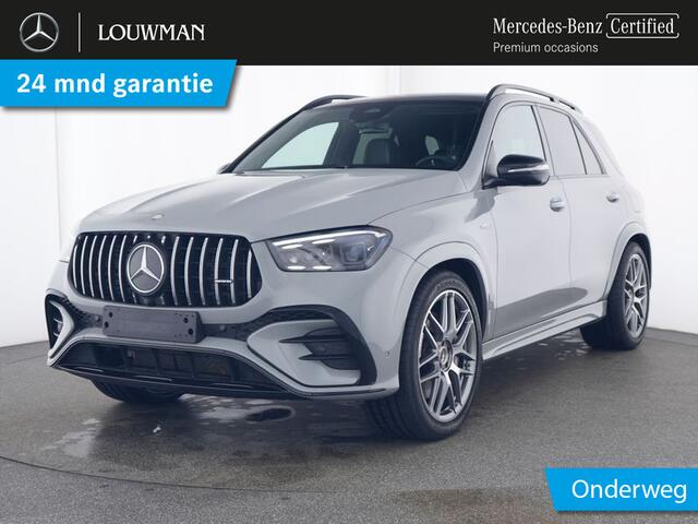Mercedes-Benz GLE-KLASSE Mercedes-AMG 53 Hybrid 4MATIC+ | Premium-Plus-Paket | Alarm | Night Pakket | 22 AMG Velgen | Leder Exklusiv Nappa Style AMG zwart. Inclusief 24 maanden MB Certified garantie voor Europa.