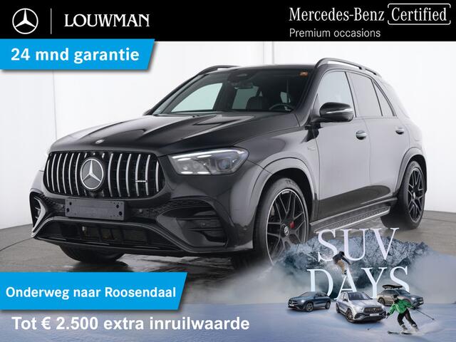 Mercedes-Benz GLE-KLASSE Mercedes-AMG 53 Hybrid 4MATIC+ Premium Plus | Trekhaak | Airmatic | Panoramadak | Burmester® | Sluitbekrachtiging | Distronic | Stoelverwarming - Ventilatie | Inclusief 24 maanden Mercedes-Benz Certified garantie voor Europa.