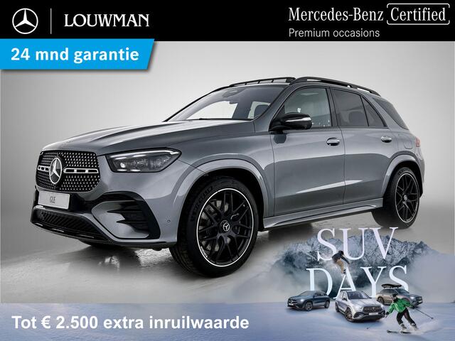 Mercedes-Benz GLE-KLASSE 400 e 4MATIC AMG Line Premium Gesmede AMG lichtmetalen velgen | Panoramadak | Navigatie | Verwarmde en gekoelde voorstoelen. Zeer veel opties | Inclusief 24 maanden MB Certified garantie voor Europa.