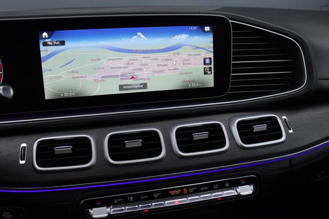 Mercedes-Benz GLE-KLASSE 580 V8 4MATIC Premium+ AMG Line | 7 Zitplaatsen | Airmatic | Distronic+ | Panoramadak | Burmester | Trekhaak | Standkachel | Keyless Go | Surround Camera | Soft-Close | HUD |
