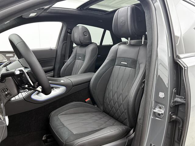 Mercedes-Benz GLE-KLASSE Coupé AMG 53 Hybrid 4MATIC+ Premium Plus | Sierdelen AMG carbon | Trekhaak | 22 inch AMG velgen | Luchtvering | Rijassistentiepakket | Head-up display | Burmester 3D sound systeem | Remklauwen rood | Stoelventilatie voor | AMG TRACK PACE | 360°-camera |