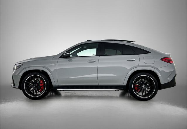 Mercedes-Benz GLE-KLASSE Coupé AMG 53 Hybrid 4MATIC+ Night Edition Premium Plus | Winterpakket | Sierelementen AMG carbon | Trekhaak | 22 inch AMG velgen | Stoelventilatie voor | Stoelverwarming achter | Remklauwen in rood | 360°-camera | Burmester® 3D sound systeem | Rijassisten