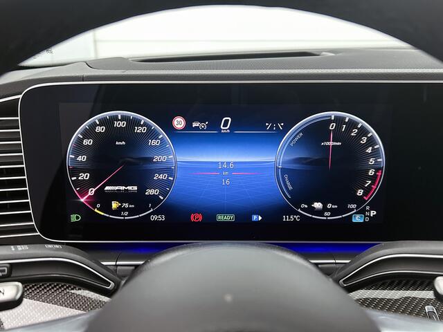 Mercedes-Benz GLE-KLASSE AMG 53 Hybrid 4MATIC+ Night Edition Premium Plus | Remklauwen in rood | Winterpakket | Sierelementen AMG carbon | Trekhaak | Verlichte treeplanken | 22 inch AMG-velgen | MAGIC VISION CONTROL |