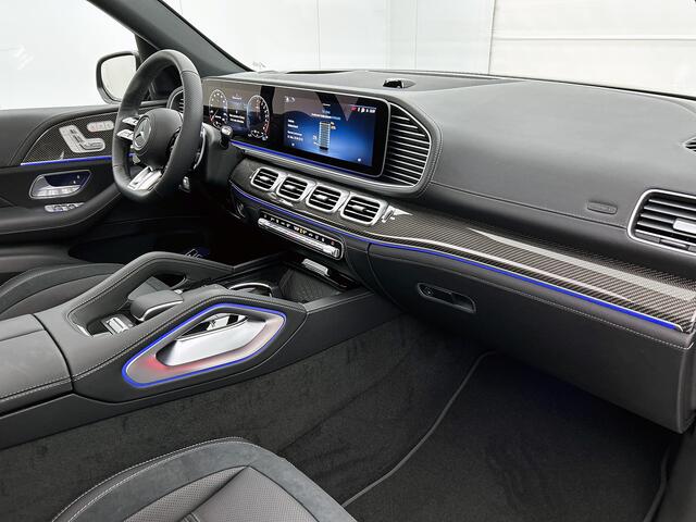 Mercedes-Benz GLE-KLASSE AMG 53 Hybrid 4MATIC+ Night Edition Premium Plus | Winterpakket | Remklauwen in rood | Sierelementen AMG carbon | Trekhaak | Verlichte treeplanken | MAGIC VISION CONTROL | 22 inch kruisspaaks AMG-velgen |