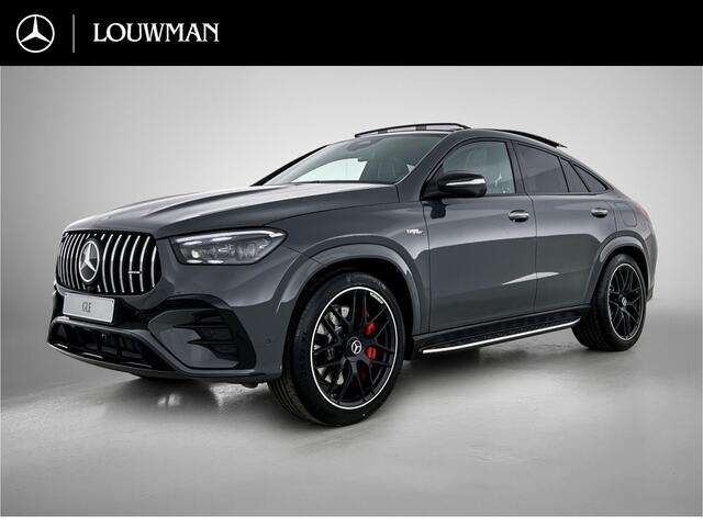 Mercedes-Benz GLE-KLASSE AMG 53 Hybrid 4MATIC+ Night Edition Premium Plus | Remklauwen in rood | Winterpakket | Sierelementen AMG carbon | Trekhaak | Aanhangwagenassistent | MAGIC VISION CONTROL | Dashcam | 22 inch kruisspaaks AMG-velgen | Stoelverwarming |