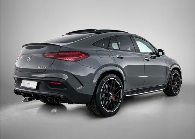 Mercedes-Benz GLE-KLASSE AMG 53 Hybrid 4MATIC+ Night Edition Premium Plus | Remklauwen in rood | Winterpakket | Sierelementen AMG carbon | Trekhaak | Aanhangwagenassistent | MAGIC VISION CONTROL | Dashcam | 22 inch kruisspaaks AMG-velgen | Stoelverwarming |
