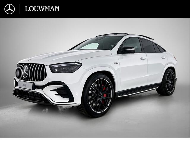 Mercedes-Benz GLE-KLASSE Coupé AMG 53 Hybrid 4MATIC+ Night Edition Premium Plus | Winterpakket | Remklauwen in rood | Sierelementen AMG carbon | Stoelventilatie voor | 22 inch kruisspaaks AMG-velgen | Trekhaak | Panoramaschuifdak | 360° camera |