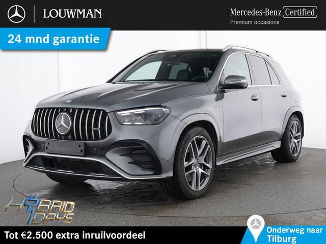 Mercedes-Benz GLE-KLASSE Mercedes-AMG 53 Hybrid 4MATIC+ Trekhaak | Distronic | Panorama Schuif-Kanteldak | Airmatic | Parkeerpakket met 360°-camera. Inclusief 24 maanden MB Certified garantie voor Europa.