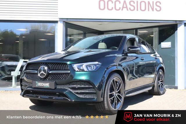 Mercedes-Benz GLE-KLASSE Coupé 350 e 4MATIC AMG Premium Plus | PANO | Burmester | Stoelventilatie | Trekhaak | Smaragdgrün Groen |