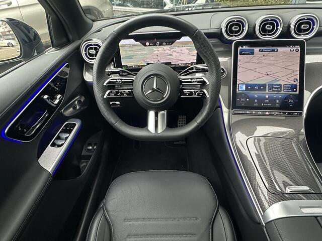 Mercedes-Benz Glc Coupé 400e 4MATIC AMG Line l Panoramadak l MBUX l Niveau regeling l Multibeam LED l Rij- assistentie pakket met Distronic l Keyless l Zwart Leder l Memory pakket l Burmester l Sfeerverlichting l THERMOTRONIC l Smartphone integratie pakket l Night pakket l Alarm