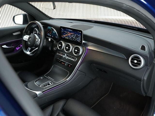 Mercedes-Benz Glc Coupé 300e 319pk 4MATIC AMG-Line |63 AMG bumpers|21"AMG velgen|kleppen systeem|schuif/kantel|Burmester|leder|Apple Carplay|360 camera|adaptive cruise control|blind spot|