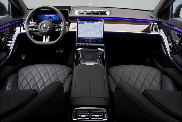 Mercedes-Benz S-KLASSE 450 4MATIC Premium AMG Line Aut9 | Luchtvering | Distronic+ | 3D-Display | Memory | HUD | Nappa Leder | Stoelventilatie | Panoramadak | Massage | Rijassistentiepakket+ | Digital Light |