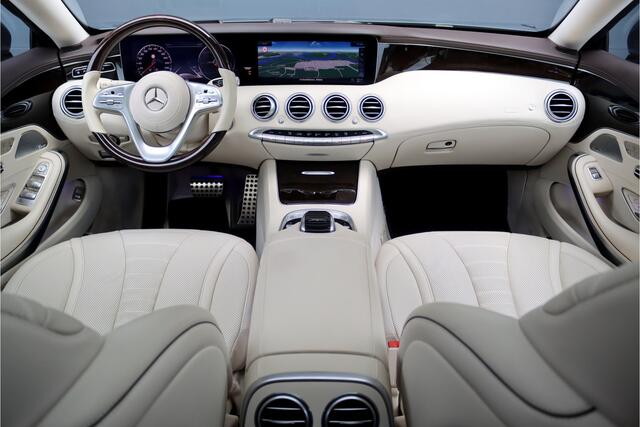 Mercedes-Benz S-KLASSE Coupé 450 4MATIC Premium+ AMG Line Aut9 | Panoramadak | Stoelventilatie | Distronic+ | Verwarmd Stuurwiel | Massage | Burmester | Vlakkenverwarming | HUD | DAB | Keyless Go |