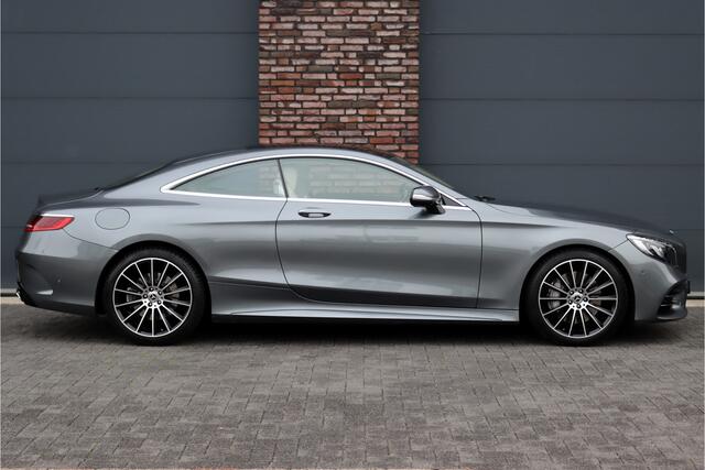 Mercedes-Benz S-KLASSE Coupé 450 4MATIC Premium+ AMG Line Aut9 | Panoramadak | Stoelventilatie | Distronic+ | Verwarmd Stuurwiel | Massage | Burmester | Vlakkenverwarming | HUD | DAB | Keyless Go |