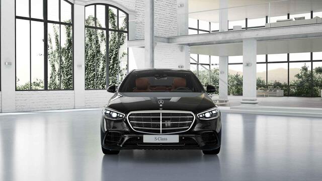 Mercedes-Benz S-KLASSE 450 4MATIC Lang AMG Line | Night | Panoramadak | Headup | Digital Light | 21" lichtmetalen velgen | Burmester | 360 graden camera | Rijassistentiepakket | Sfeerverlichting |
